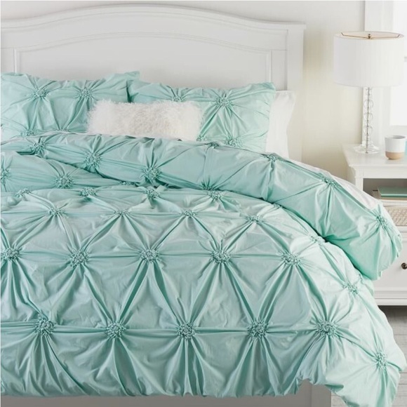 Pottery Barn Teen Mint Green/Teal Comforter - Picture 1 of 6